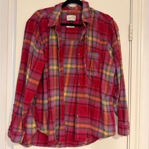 Universal Thread Multicolor Plaid Button-Down Shirt